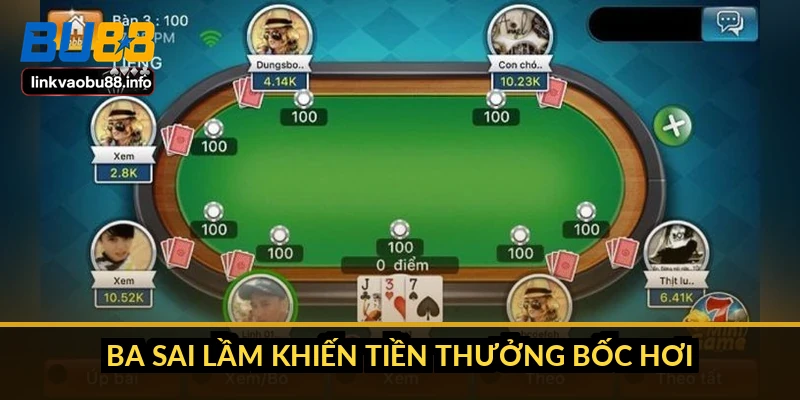 Ba sai lầm khiến tiền thưởng bốc hơi